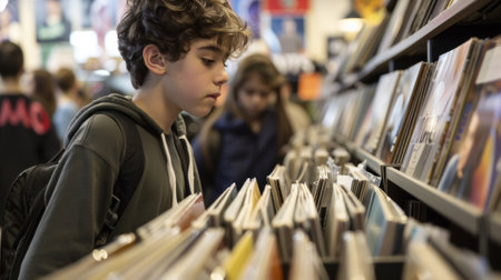 Fun facts and trivia about vinyl records are sprinkled throughout the workshop keeping the youth engaged and interestedの素材