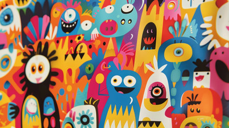 A whimsical and whimsy cover featuring playful characters and vibrant colors putting a playful spin on a wellknown vinyl coverの素材