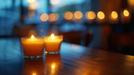 The warm glow of candles creates a sense of comfort and relaxation making the cooking class an enjoyable experience. 2d flat cartoonの素材