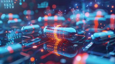 A pharmaceutical company utilizes 5G technology to monitor the integrity of their products during transportation preventing any damage or contaminationの素材