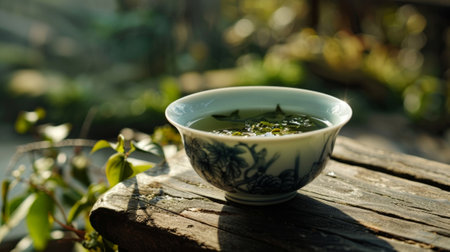 Every sip of tea brings a sense of connection to nature and a deeper appreciation for the forests bountyの素材