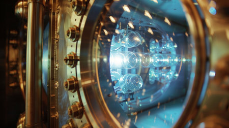 A reminder of the scientific breakthroughs and discoveries made possible through the use of advanced technology like the bubble chamberの素材