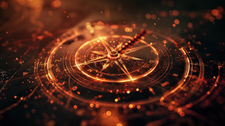 A magnetic compass to aid players in their search for the elusive monopolesの素材