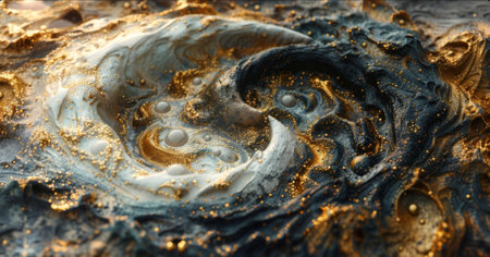 A yin and yang symbol made up of intricate dotwork showcasing the intricate and intertwined relationship between seemingly contradictory forces.の素材