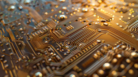 A maze of circuit pathways designed to mimic the complex collisions of particles in a highenergy acceleratorの素材