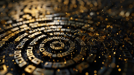 A maze of intricate patterns formed by undiscovered particles illustrates the complex nature of the physical worldの素材