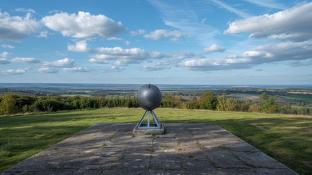 From the roof of the observatory a sprawling view of the surrounding countryside can be seen a reminder of the vastness and complexity of the electron cloudの素材