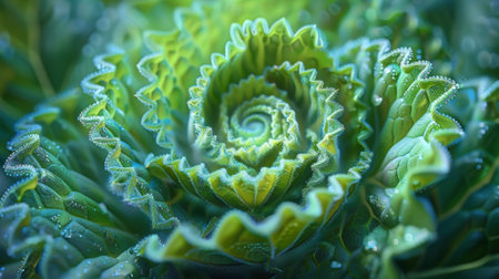 A timelapse video showing the mesmerizing growth of a plant slowly unfurling its leaves and branches in a pattern that mirrors the fractal nature of the universe with eacの素材