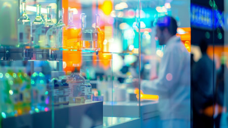 An educational section with informative panels and demonstrations on the latest industry trendsの素材