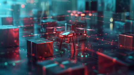 From small boxes to large packages these drones are versatile enough to deliver all types of goodsの素材