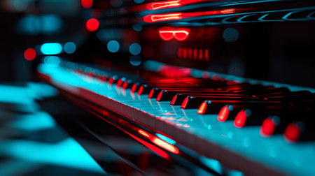 A grand piano sits near the edge of the dance floor ready for a skilled musician to provide the perfect soundtrack for the eveningの素材