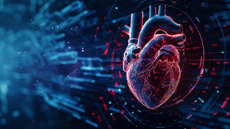 A small device implanted near the heart utilizing 6G technology to monitor electrical signals and alert doctors of any irregularitiesの素材