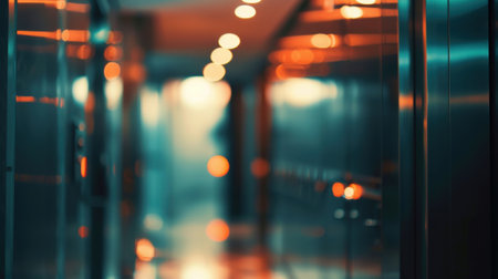 Faint echoes of elevator music and polite polite conversation fading into the backgroundの素材