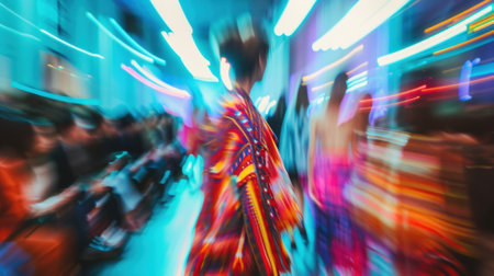 The blurred lines between reality and fantasy are amplified in this fashion show leaving the audience mesmerizedの素材