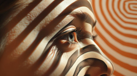 A corner dedicated to optical illusions playing tricks on the eyes and minds of visitorsの素材