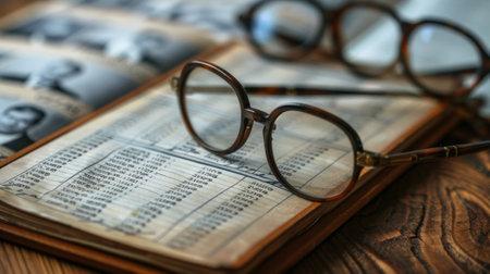 A phone with a list of genealogy experts and researchers next to it. Visitors can schedule appointments to get help with their research or ask questionsの素材