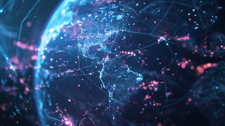 An international research project harnessing the power of 6G to collect and analyze data on climate change from various regions facilitating global action for a healthier planetの素材