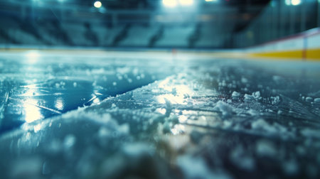 The loud cheers and clapping as a local hockey team scores a goal the sound echoing throughout the rinkの素材