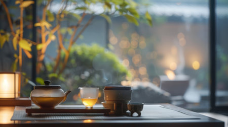 A quiet and intimate setting allows guests to fully disconnect from the outside world and focus on the calming effects of their teaの素材