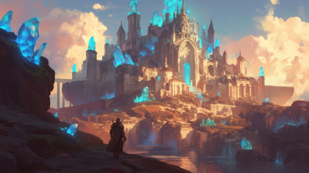 Legend has it that an ancient powerful sorcerer used enchanted crystal shards to create a magical barrier around his castle protecting it from all who dared to enterの素材