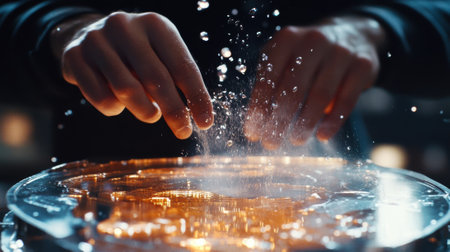 Engineer designing microchips using innovative manufacturing processの素材