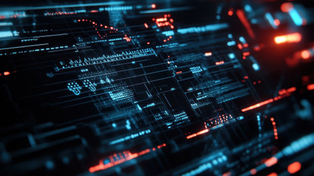 A medium closeup of a laboratory environment where AIdriven software analyzes chemical compounds on a digital screen revealing insights on drug efficacy and safetyの素材