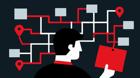 Secret Map A closeup of a prisoner studying a homemade map of the prison layout with escape routes highlighted in red..の素材
