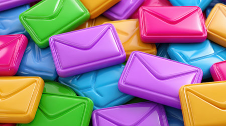 Closeup on vibrant interactive mail with pulltabs being pulled showcasing unique customer engagement tools in direct mail campaigns.の素材