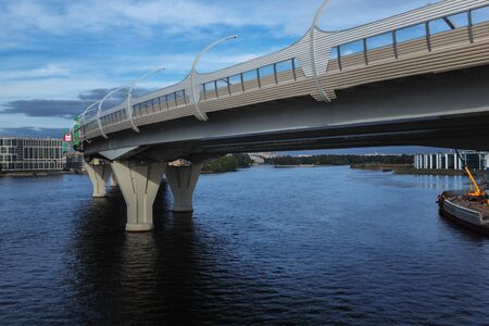RUSSIA, ST PETERSBURG - AUGUST 13, 2018: high-speed road, viewのeditorial素材