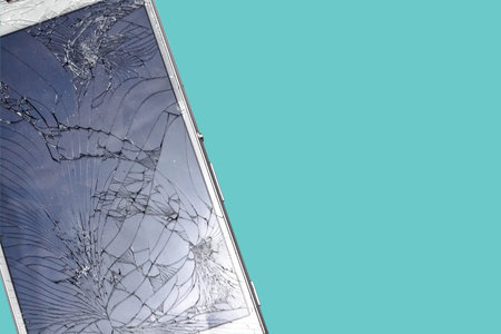 Screen of the broken tablet