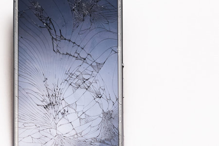 Screen of the broken tablet