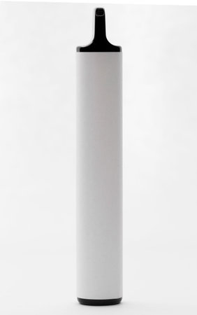E-cigarettes on a white insulated background. Vape, disposable devices front view