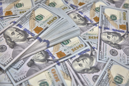 Banknotes lots of background texture close up money dollars from different angles