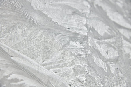 frost on the glass, frost, cold, temperature decrease patterns on the window.