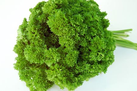 Close-up of parsley leavesの写真素材
