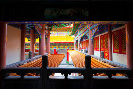 The China temple in Bangkok ,Thailandのeditorial素材