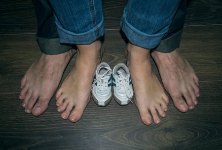 Beautiful young couple expecting baby. Conceptの写真素材