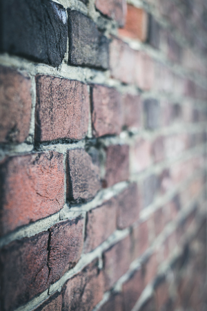 Background of old vintage brick wallの写真素材
