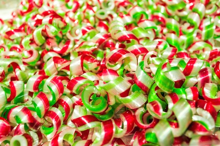 Multicolored caramel candies as a funny backgroundの写真素材