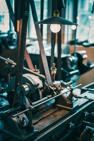 Old traditional carpenter's tools, retro vintage style.の写真素材