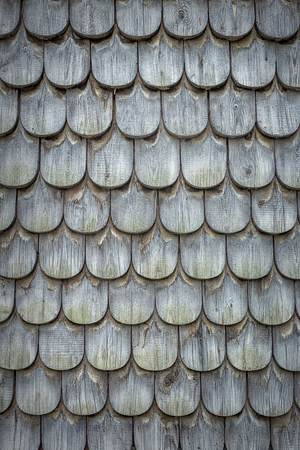 Achitectural detail of Slate old roof tilesの写真素材
