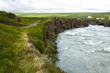 Gullfoss waterfall on the Atlantic Ocean, Iceland, Europe