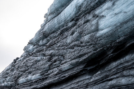 Icebergs in Jokulsarlon glacier lagoon, Icelandの写真素材