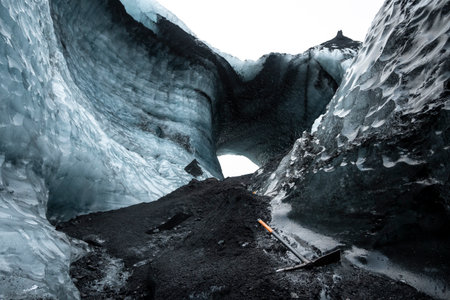 Glacier of Svinafellsjokull, Icelandの写真素材