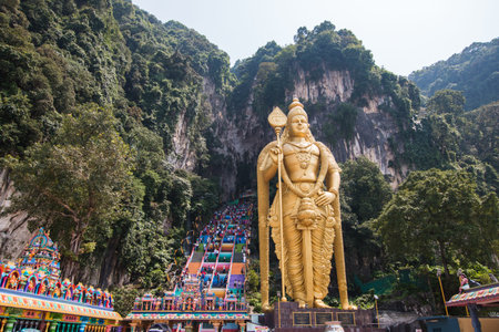 Kuala Lumpur, Malaysia, October 1, 2018: Batu Caves
