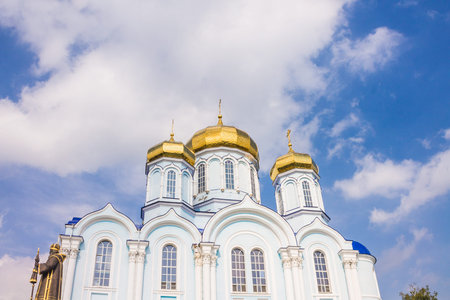 Russia, Zadonsk, 15, September, 2015: Russia, Zadonsk, 15, September, 2015: Zadonsky Christmas-Virgin Mary Monasteryのeditorial素材