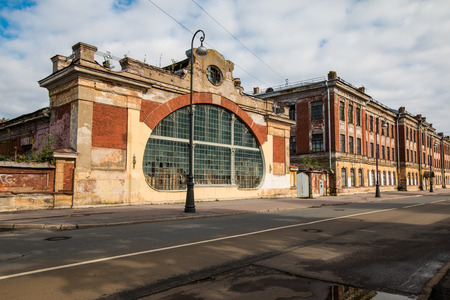 Kronstadt, Russia, 11, September, 2017: Autumn streets of Kronstadt, Leningrad region, Russiaのeditorial素材