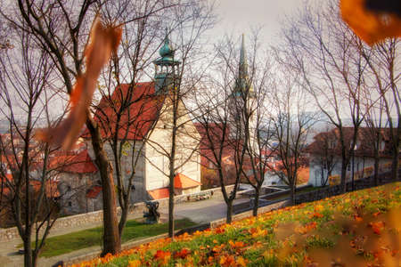 Bratislava, Slovakia - walk in the old city of Bratislava, view of the city.のeditorial素材