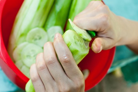 cucumber saladの写真素材
