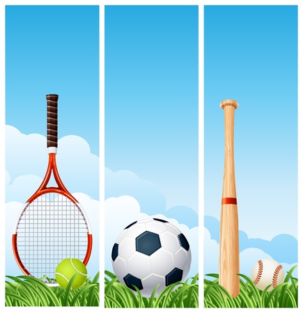  illustration - Sports bannersのイラスト素材